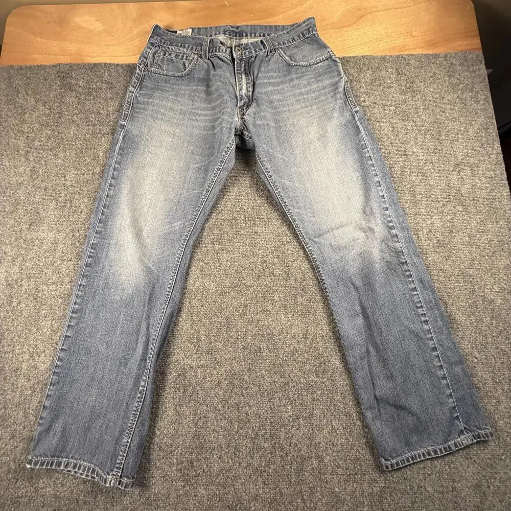 Levi's 514 Men's Jeans Size 36x32 Light Wash Denim #1002‎